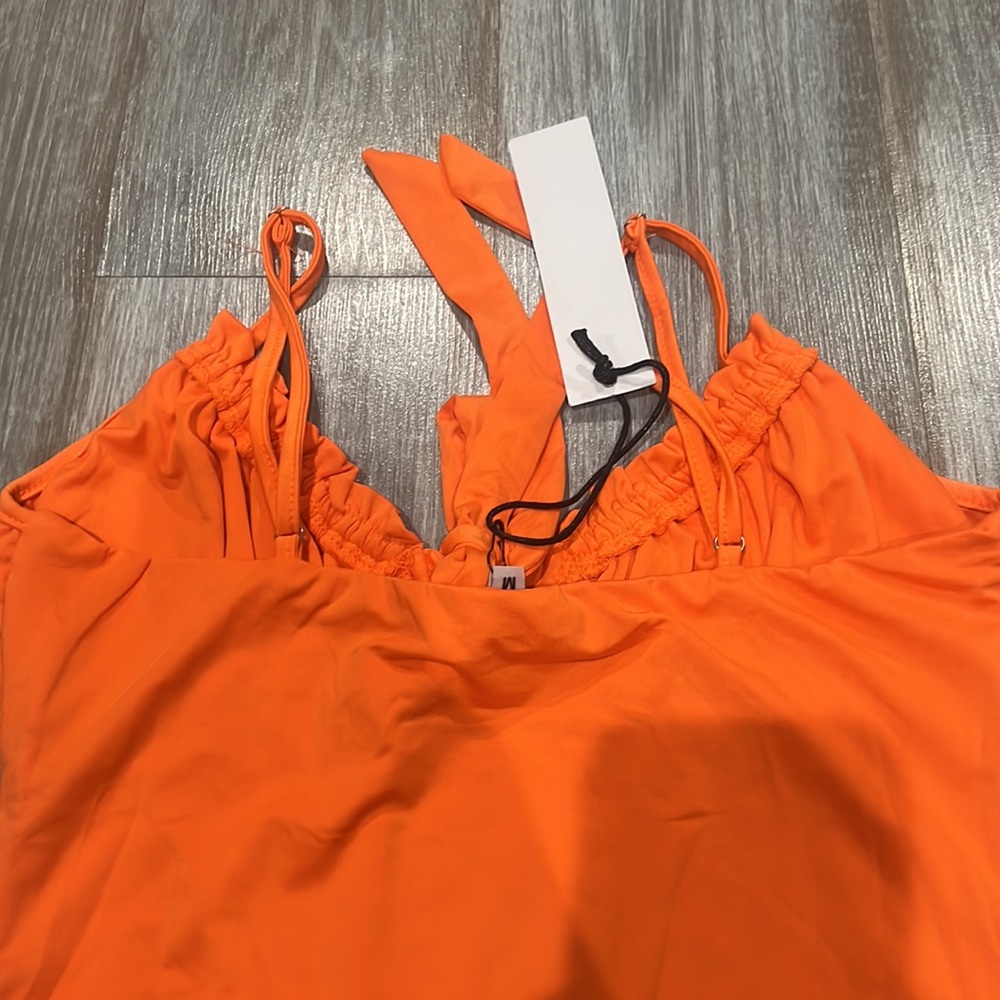 NEON ORANGE BODYSUIT - Picture 4 of 6
